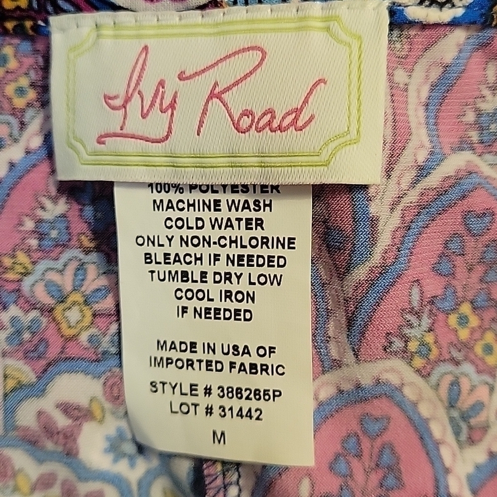 IVY ROAD Colorful Flare Split Sleeve Scoop Neck Peacock Mini Trapeze Disco Dress - Picture 8 of 8